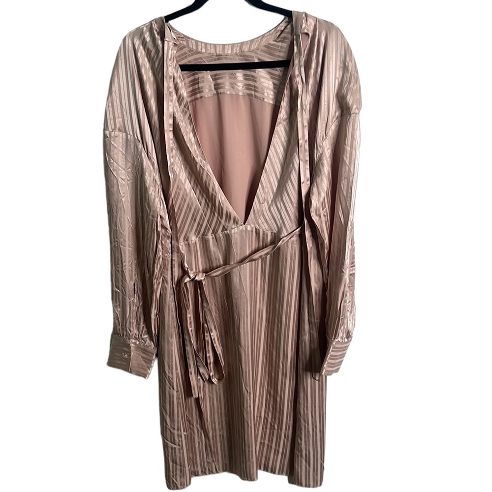 Wilfred blush pink slik blend mini dress full lined size large